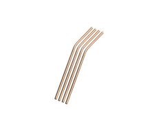 Nicolson Russell Stainless Steel Straw Rose Gold 4pc Set