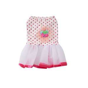 Dog Tutu - Cherries &amp; Hearts - Extra Small