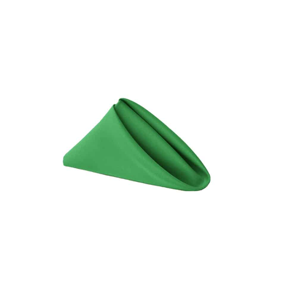 Set of 10 Polyester Napkins 35cm - Emerald Green