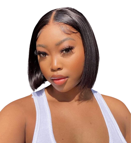 8inch Brazilian Full Frontal Straight Bob Wig