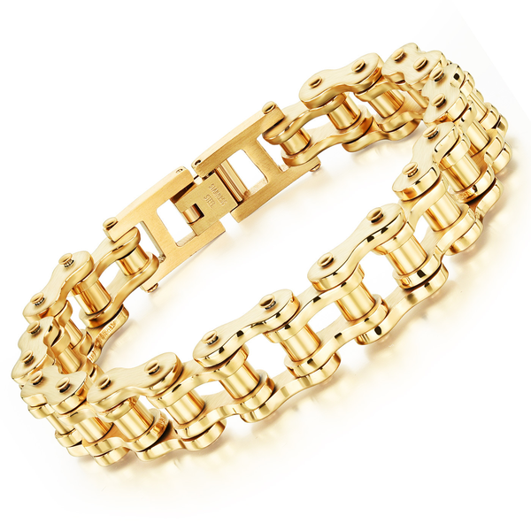 Titanium Steel Men's Bracelet - Rock Style Personalized Biker Chain
