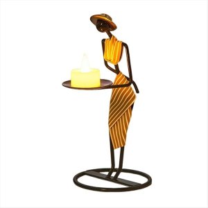 Vintage Iron Candlestick Decoration Nordic Light Luxury Candlelight Dinner