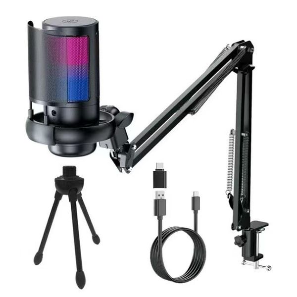 Gaming USB Microphone for PC Podcast Microphone Kit for Streaming