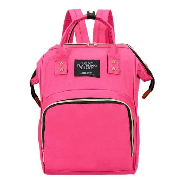 Mummy Maternity Nappy Diaper Bag Large Capacity Baby Travel Backpack-Red