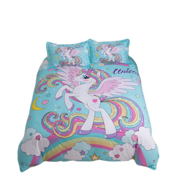 Kidsrock Angel 3D Fresh Watercolor Unicorn Bedding