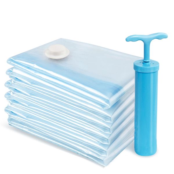 Transparent Vacuum Storage Bag Extra Large For Clothes Cotton Quilt 6 Pack