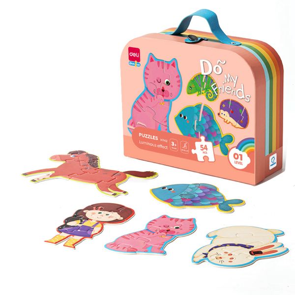 Deli Puzzles Luminous Effect 54 Pieces