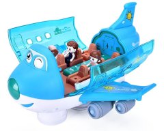 MorFansi Airplane Toys 360 Rotating Passenger Jet with Lights Music to Kids