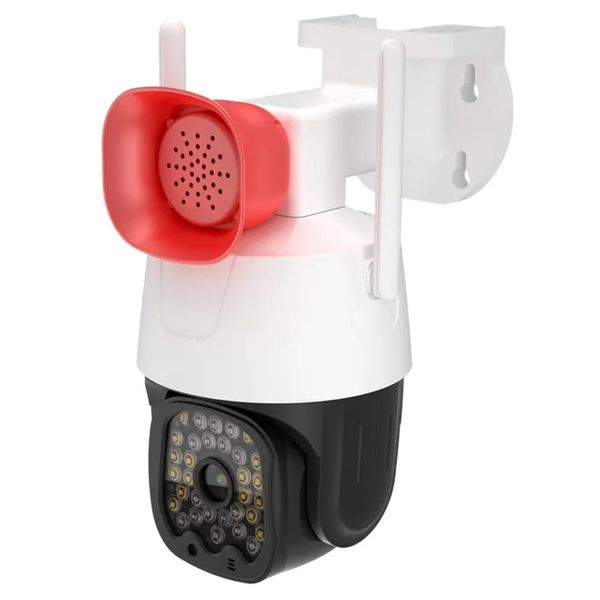 Wireless Security Alarm Full Color Night Vision Human Tracking PTZ Camera