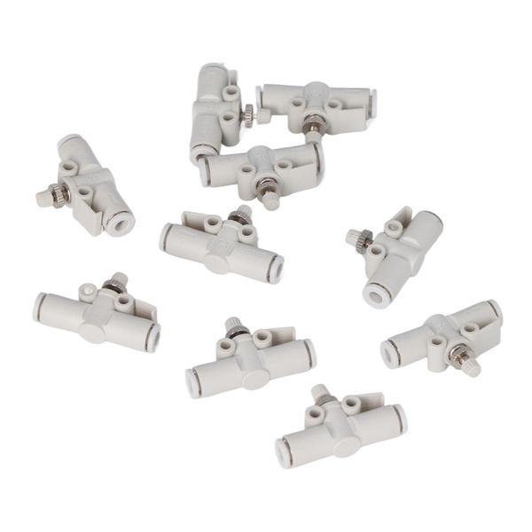 PVC Push to Connect Air Flow Valve 10Pcs