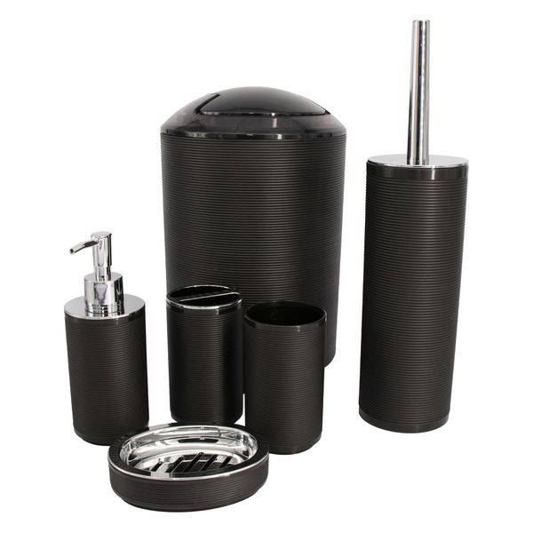 Bathroom Set Plastic 6 Pce