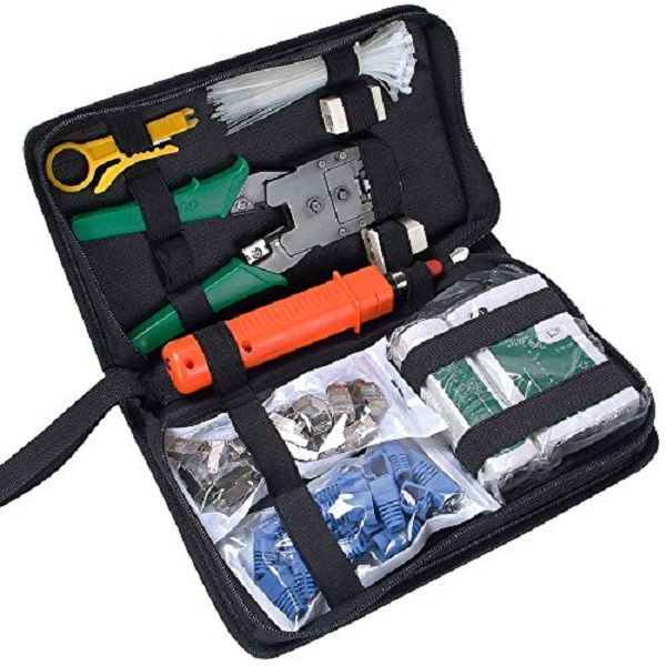 Network Detection Computer Maintenance Tool Kit- LAN Cable Tester &amp; Repairs
