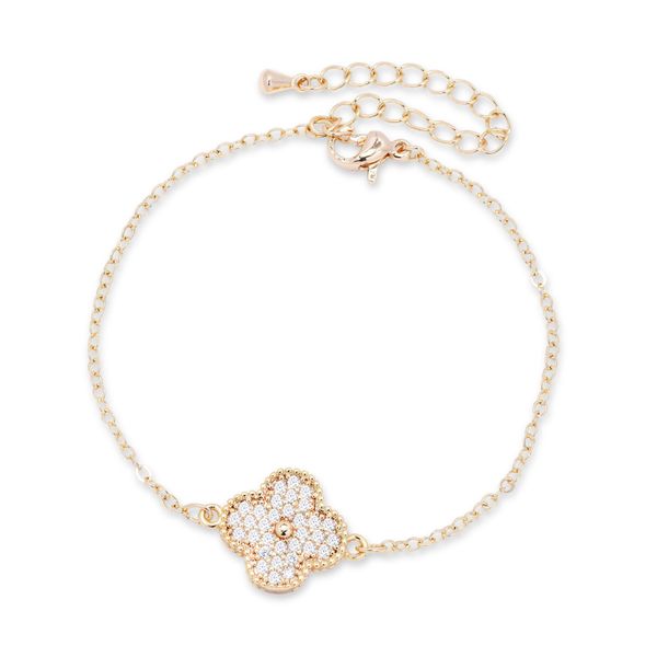 iDesire Flower Cubic Zirconia Bracelet