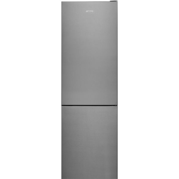 Smeg RC33SNZA 324l 60cm Fridge / Freezer Frost Free Silver