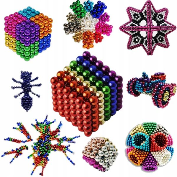 Magnetic Balls Kids Home &amp; Office Fidget Toy Brain Trainer -125 Piece x 2 Set