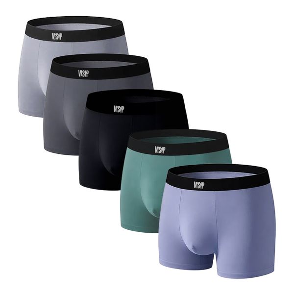 VSP Men's Boxer Briefs Pack of 5 - Comfortable for Daily Movement