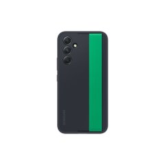 Silicone Cover With Strap for Samsung Galaxy A54 5G - Black