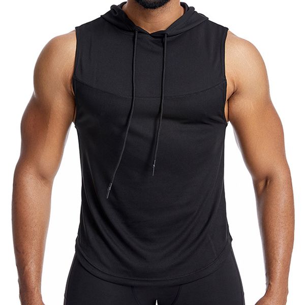 Mens Sleeveless Mesh Sports Undershirt Workout Hoodie Shirts Tank Tops