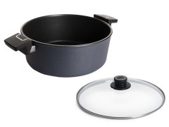 WOLL Diamond Lite Sauté Round Casserole With Glass Lid - 24cm