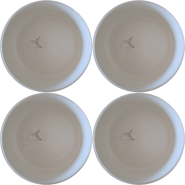 Wreck Deserted Beach Bowl Set of 4 - Range 1