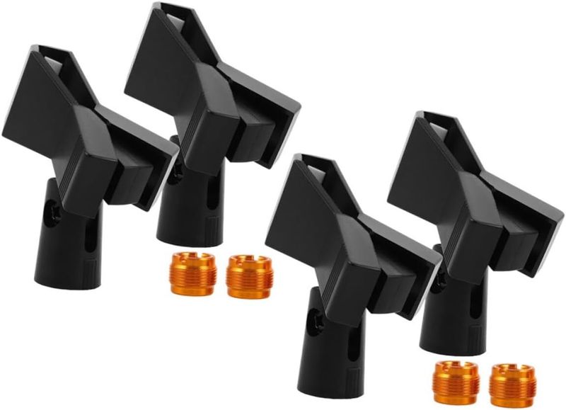 Mic Stand Clip Holder Clamp, Compatible with Multiple Devices for Studio S