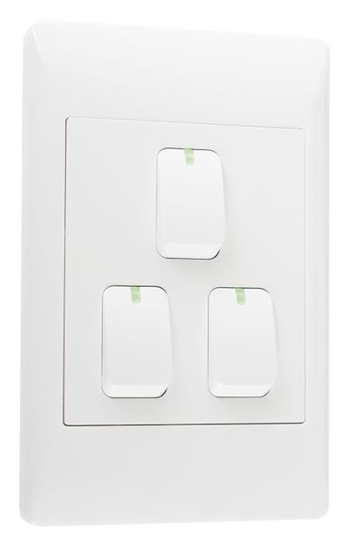 3 Lever 2 Way Light Switch for 2 X 4 Electrical Box