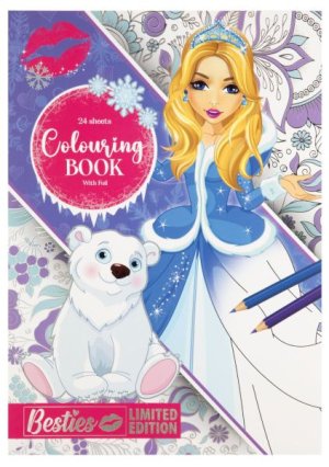 Besties Foil Colouring Book