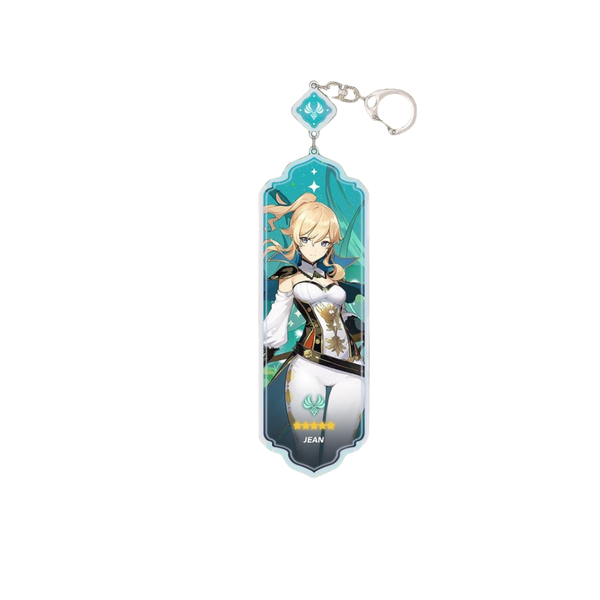 Jean Character Keyring and Bag Ring - Cute Cartoon Keychain