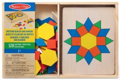 Melissa &amp; Doug Wooden Pattern Blocks And Boards
