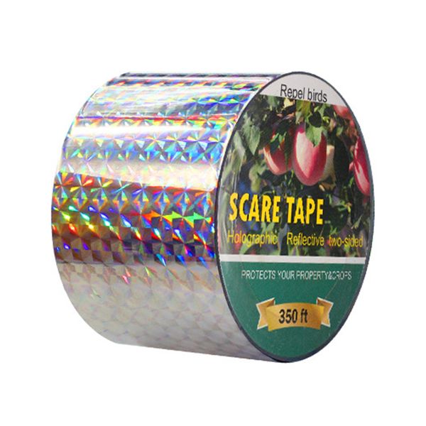 4.8cm x 110m Garden Pest Control Reflective Bird Repellent Tape,High-Bright