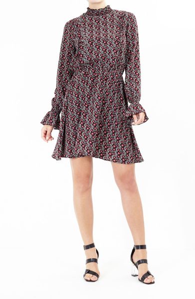 Brave Soul Sweety Floral Print Retro Ruffle Dress