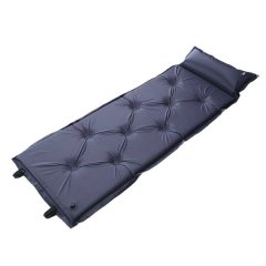 Inflatable Outdoor Sleeping Mat With Integrated Pillow