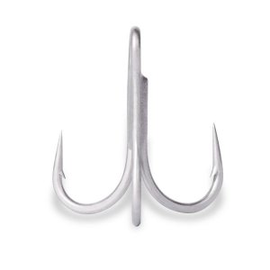 Mustad 36330NP-DS1 In-Line Treble Fishing Hook - Silver