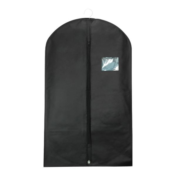 16 Piece Wardrobe Non-Woven Dustproof Suit Garment Bags - Black