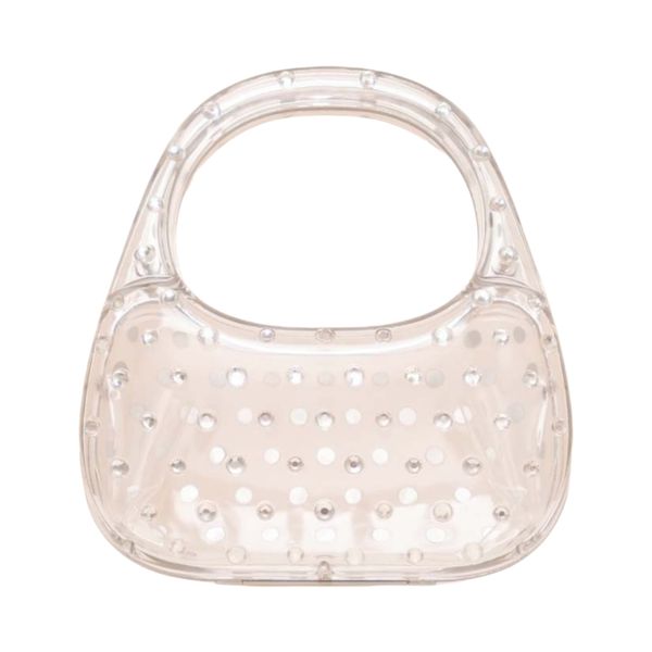 Women's Transparent Jacket Diamond Clutch Evening Bag