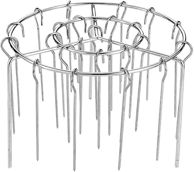Premium Air Fryer Skewer Stand with 24 Stainless Steel Skewers