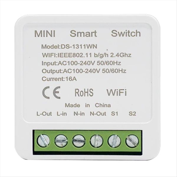 Wifi Diy Light Switches Module 2-Way Control Work Compatible with None