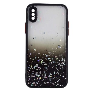 FocusMobile® Clear Glitter Cover For Apple iPhone XS