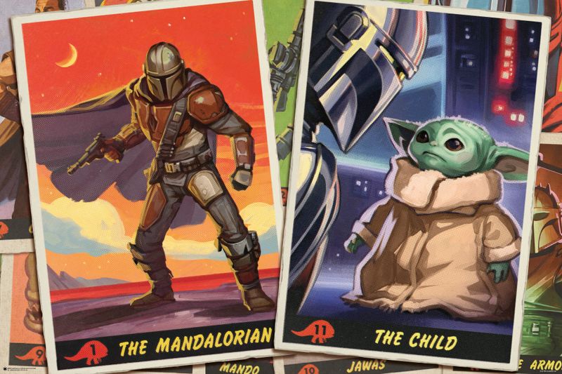 Star Wars: The Mandalorian - Cards Poster