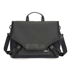 Premium Black Waterproof Cross body Laptop Bag Personality