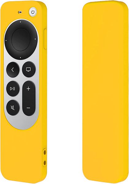 Funky Silicone Remote Case for Apple TV Series 6 Generation 2021 - Yellow