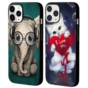 2PCS Elephant iPhone 15 Phone Cover,Cute iPhone 15 Pro Max Case Women