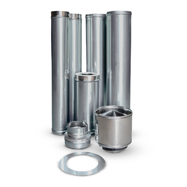 Megamaster Premium Flue Kit 150mm (304 SS)