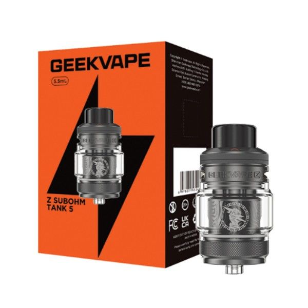 Geekvape Z (Zeus) Subohm Vape Tank 5 - Gunmetal Grey