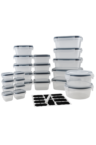 24-Pc Airtight Stackable Storage Containers - Kitchen &amp; Meal Prep, BPA Free