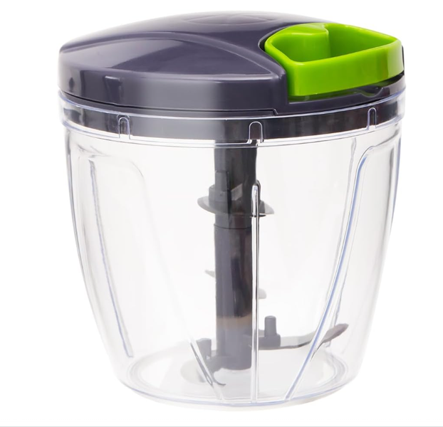 Manual Food Processor Vegetable Chopper, Ginger, Fruits Five blades(1000ML)