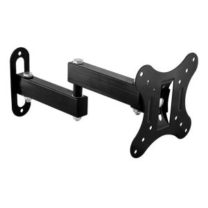 Steel Wall Bracket for LED/LCD Screens with 180 Rotation - Black