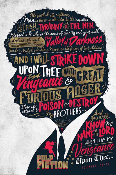 Pulp Fiction - Ezekiel Poster