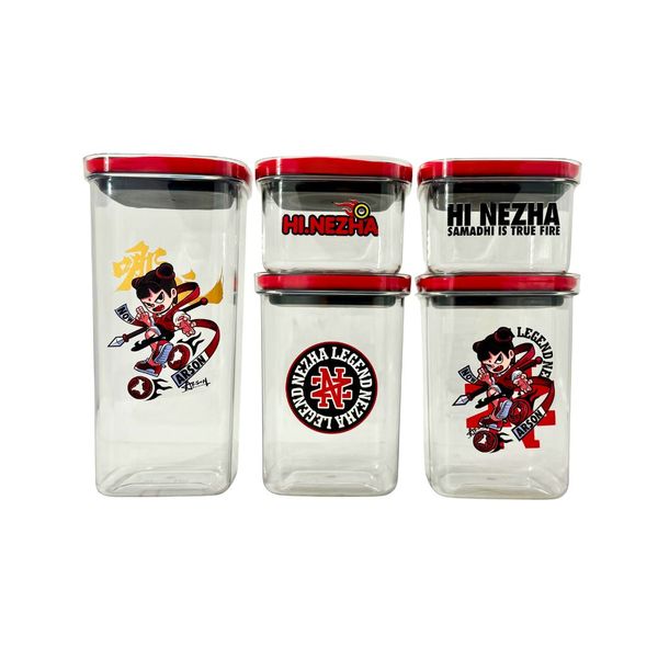 Minhaj Homeware - Food Storage Container 5piece Set ZH-10994/5