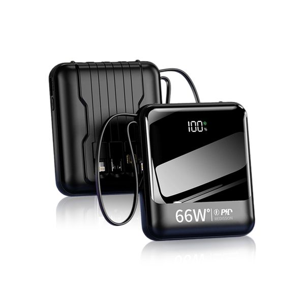 Redisson Convenient For Going Out 10000mAh Power Bank With Charging Cable.